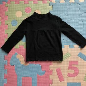 【美品即決！】女の子用長袖Tシャツ80cm 長袖カットソー　タートルネック