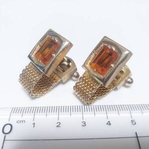 ◇CW81 カフリンクス SWANK スワンク カフス ボタン ゴールド ラップアラウンド Wrap Cufflinks ベルト メッシュ アクセサリー 送料無料 