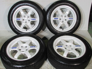 ☆RAYS■VOLKRACING■TE37■FORGED/鍛造.軽量■100-5H/16-7J/+33■205/55R16■DUNLOP■ルマンV■カローラスポーツ.86.BR-Z.セリカ.プリウス