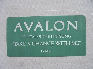 80年代 US盤LPジャケットに貼っていた販促ステッカー ロクシー・ミュージック AVALON 美品