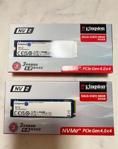 KINGSTON NV2 NVMe SSD 1TB x 2つ