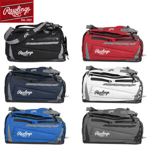 Rawlings ローリングス 野球 バックパック MACH DUFFLE BAG/BACKPACK 2way バット2本収納 ブラック rwmachdbblackone