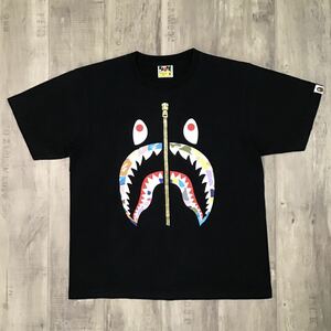 multi camo gold zip shark tee Mサイズ a bathing ape bape エイプ ベイプ アベイシングエイプ シャーク Tシャツ マルチカモ 迷彩 1087