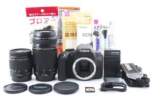 【保証付き】デジタル一眼レフカメラ Canon EOS Kiss X9i 標準レンズセット☆Canon EF 28-80㎜1:3-5.6-5.6III/Canon EF 75-300mm F4-5.6 II