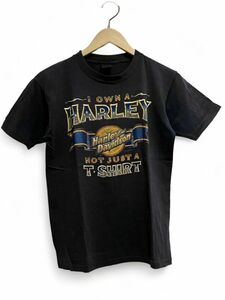 80s Harley-Davidson ハーレーダビットソン NOT JUST A T-shirt Tシャツ (M) 3D EMBLEM 3Dエンブレム MASSILLON,OHIO