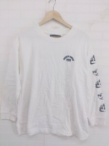 ◇ Heather ヘザー 長袖 Tシャツ カットソー サイズM ホワイト ブラック レディース P