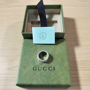 グッチ（GUCCI）⑥シルバー925Gロゴリング、指輪、7号新品　未使用　箱付き