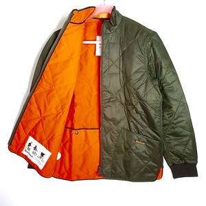 Barbour x Brompton Reversible Quilt Jacket Olive sizeM