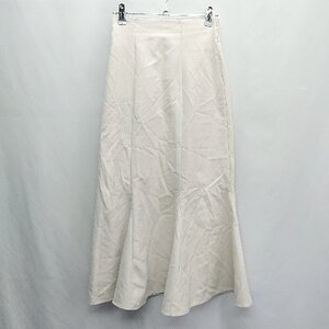 ◇ w closet ダブルクローゼット ロング丈 フレア スカート サイズF アイボリー レディース E