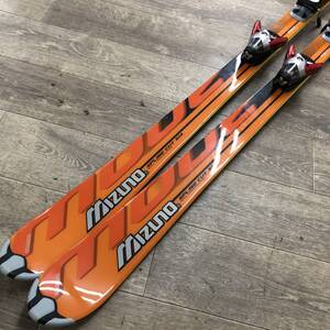 MIZUNO ミズノ SPLINE CUT S14 カービング スキー板 167cm オレンジ メンズ ビンディング付き 24k菊