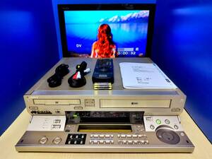 SONY WV-D10000　動作良好　ダビング用に最適 整備済 ★ ミニDV MiniDV / DV / S-VHS / VHS ダブルビデオデッキ ★ リモコン・取説・その他