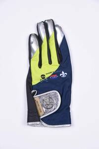 正規品★MARK&LONA マーク＆ロナ★ATLAS GLOVE サークルスカルプレートトリコットグローブ★L（24〜25cm）左手用【MLS-2C-SG04】シルバー銀