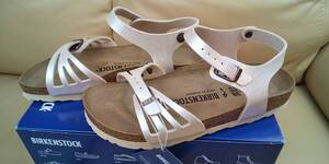 ★新品 未使用 BIRKENSTOCK ビルケンシュトック Bali BS アンクルストラップ #10200223 レディース サンダル 38 UK5 US L7 24.5cm ★