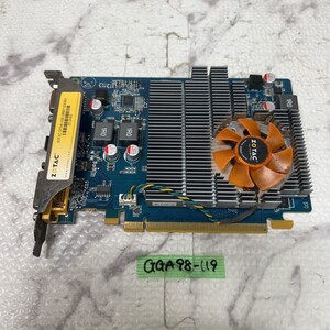 GGA98-119 激安 グラフィックボード ZOTAC NVIDIA GT240 1GB 128BIT sDDR3 ZT-20402 通電.ファン起動のみ確認済み 画像出力不可 ジャンク