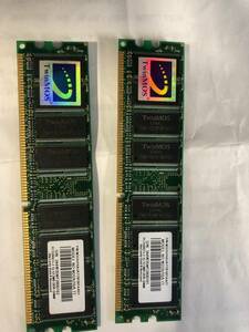 PC3200　512MB　DDR-DIMM　JEDEC 　TwinMOS　２枚一組