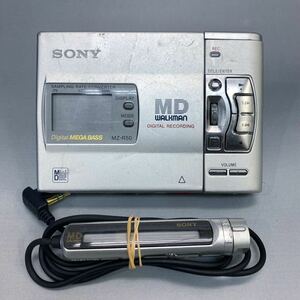 MW04 再生OK SONY MZ-R50 WALKMAN MDウォークマン ポータブルMDレコーダー ソニー シルバー リモコン RM-MZR50 付