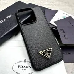 美品/ICチップ搭載✨ PRADA iPhone 15Pro スマホケース 黒