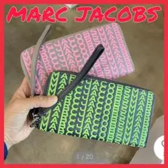 新品‼️MARCJACOBS マークジェイコブス❤️総ロゴ❤️長財布❤️定価¥36300