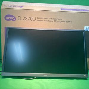 BenQ ベンキュー EL2870U EL2870-B ゲーミング モニター LEDバッグモニター ディスプレイ 中古品 通電のみ確認済 足部分無し 箱有です