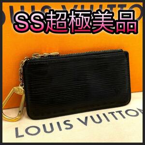 LOUIS VUITTON ルイヴィトン ミニ コンパクト コインケース 小銭入れ エピ ノワール ポシェットクレ 黒　ブラック 正規品 鑑定済み 本物