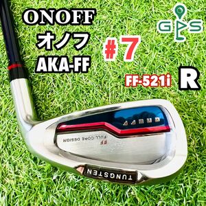 ONOFF AKA FF オノフ　アカ　赤　7番　R 単品 アイアン　グローブライド　バラ売り