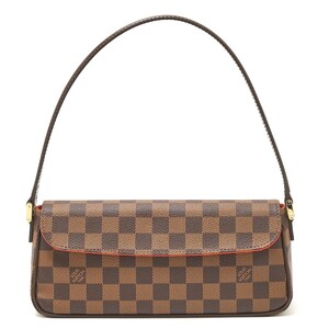 LOUIS VUITTON ルイヴィトン レコレータ N51299 ミニ 2WAY ワンショルダー ハンドバッグ ダミエ・エベヌ×レザー ブラウン レディース