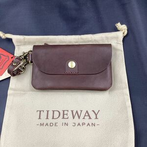 ◎未使用　TIDEWAY　タイドウェイ　TIDEWAY　RIEN MULTI　CASE　マルチポーチ　アイコス/プルームテック　本革レザー　チョコブラウン系