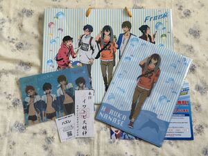 Free! クリアファイル 遥 真琴 凛 渚 怜 ハイスピード 郁弥 旭 イワトビ大明神おみくじ 紙袋 2004年ニコニコ超会議 ヤフー非売品グッズ