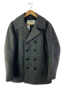 Schott◆ジャケット/38/ウール/GRY/無地/U.S.740N PEA JACKET