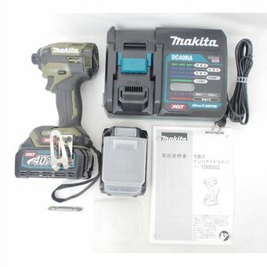 1円【極美品】Makita マキタ/充電式インパクトドライバ/TD002GRDXO/78