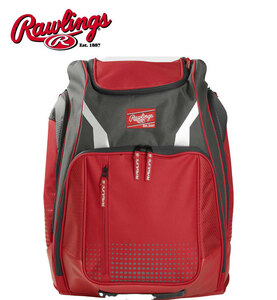 【送料無料】Rawlings ローリングス 野球 バックパック LEGION バット3本収納 ヘルメット収納 レッド rwlegionred