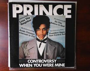 PRINCE / CONTROVERSY / WHEN YOU WERE MINE /イギリス盤12インチ・アナログレコード 状態良好　即決価格にて