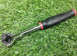 中古品 SNAP-ON スナップオン 3/8 ラウンドへッドラチェット スイベルヘッド HCNF72