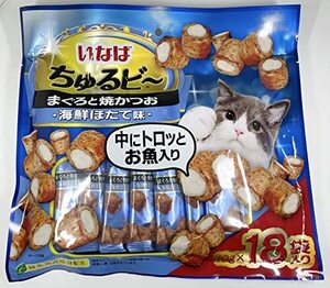 ちゅるビ～ 18袋入り まぐろと焼かつお 海鮮ほたて味