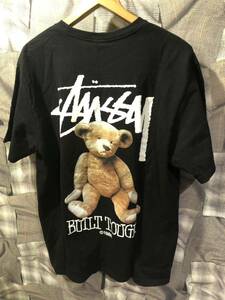 STUSSY ステューシー Built Tough T-Shirt 半袖Tシャツ サイズL ブラック　FK