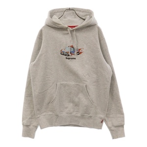 SUPREME シュプリーム 19AW Cop Car Hooded Sweatshirt コップカー フーディー プルオーバーパーカー グレー