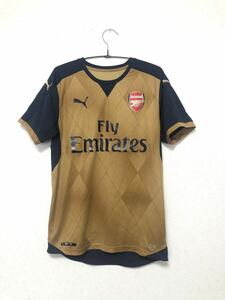 Arsenal 15/16 ユニフォーム アウェイ PUMA 半袖 S アーセナル サッカー プーマ ゲームシャツ 