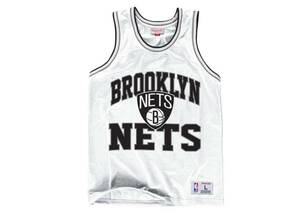 USA正規品 【L】 mitchell&ness ミッチェルアンドネス NBA メッシュタンクトップ 白 ホワイト ブルックリン Brooklyn ネッツ Nets