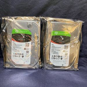 【未開封・ジャンク】NAS用 内蔵ハードディスク 8TB 2台 Seagate ST8000VN004 IronWolf SATA HDD