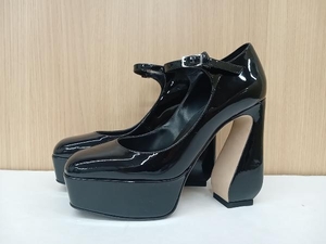 SI ROSSI by SERCIO ROSSI シー ロッシ セルジオロッシ パテント レザーパンプス ヒール12.5cm 厚底 36(約22.5cm) ブラック 通年