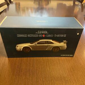 激レア品 送料無料 エブロ EBBRO NISSAN SKYLINE GT-R (R34) V-SPECⅡ シルバー GT-R BNR34 1/24 スケール 訳あり品