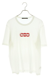 シュプリーム ルイヴィトン Tシャツ 17AW LV Box Logo Tee サイズ:XL モノグラムボックスロゴTシャツ 中古 OM10