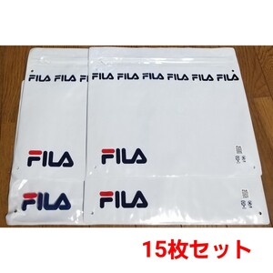 FILA　フィラ　ファスナー付きポーチ　中身が見えてスッキリ収納　15枚セット②　未使用品　整理整頓　片付け　収納