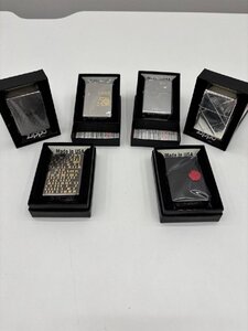 【MSE2481】ZIPPO ジッポライターセット LARK ラーク 喫煙グッズ ヴィンテージ シルバー色 動作確認不可 ジャンク品 箱付 計6点