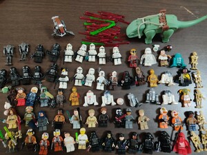 LEGO スター・ウォーズシリーズ ミニフィグ70体以上 ビークル類多数 まとめて レゴ正規品