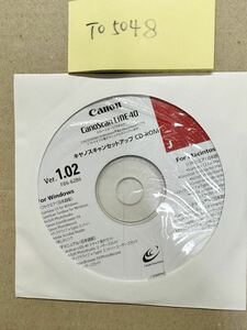 TO5048/新品/Canon CanoScan LiDE40 カラ-イメ -ジスキャナ　キャノスキャンセットアップ CD-ROM Ver.1.02