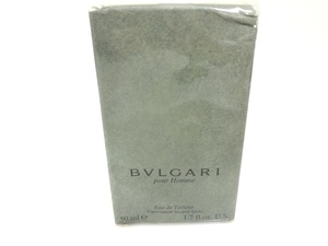 未使用　フィルム未開封　ブルガリ　BVLGARI　プールオム　メンズ　オードトワレ　ヴァポリザター　スプレー　50ml　YK‐1390