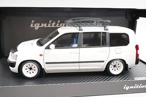 ignition model イグニッションモデル 1/18 TOYOTA トヨタ Probox プロボックス GL (NCP51V) ホワイト IG1646