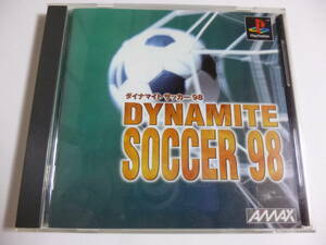 PS　ダイナマイトサッカー98　箱・説明書付　プレイステーション専用ソフト