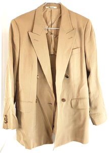 Aquascutum アクアスキュータム キャメル系 ダブルジャケット 9号 PJ-2